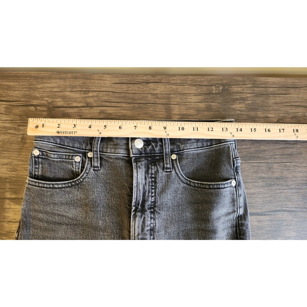 Madewell The Perfect Vintage Jean Black Wash High Rise Denim Size 24T - Picture 8 of 10